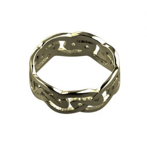9ct Gold 8mm celtic Wedding Ring Sizes R-Z+1