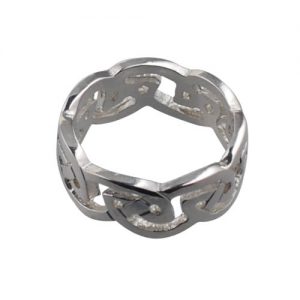 Silver 8mm celtic Wedding Ring Sizes K-Q