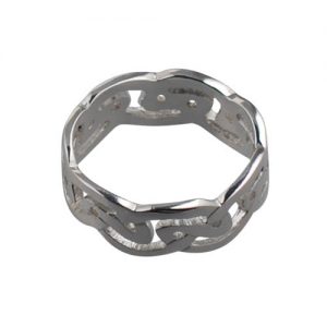 Silver 8mm celtic Wedding Ring Sizes R-Z+1