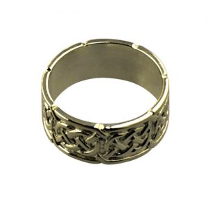 9ct Gold 8mm celtic Wedding Ring Sizes L-Q