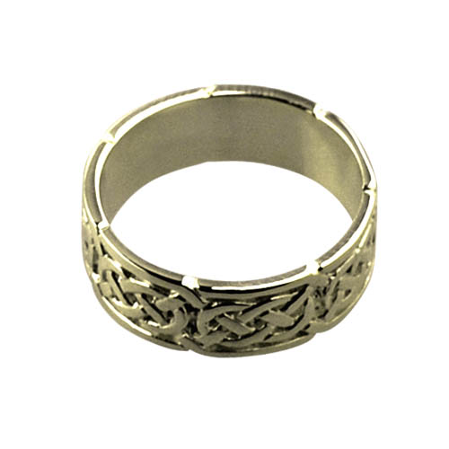 18ct Gold 6mm celtic Wedding Ring Sizes H-Q