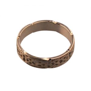 9ct Rose Gold 4mm celtic Wedding Ring Sizes H-Q