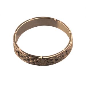 9ct Rose Gold 4mm celtic Wedding Ring Sizes R-Z