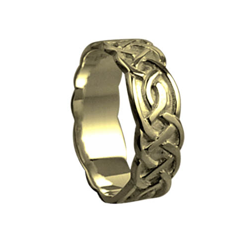 18ct Gold 6mm celtic Wedding Ring Sizes I-Q - Image 2