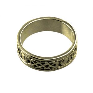 18ct Gold 6mm celtic Wedding Ring Sizes H-Q