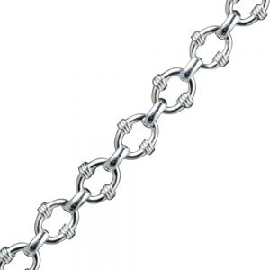 Silver 13mm wide fancy handmade traditional large oval link chain in lengths from 7-18 inches