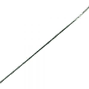 Silver 1mm wide Compact Snake Chain 16 - 20 Inches