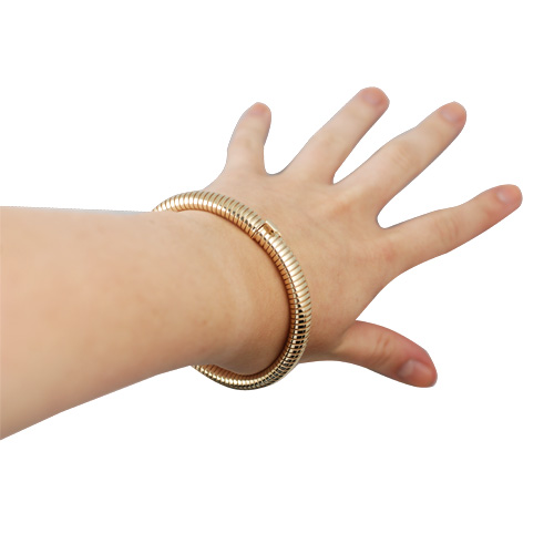 9ct Gold oval Snake Body Bracelet - Image 3