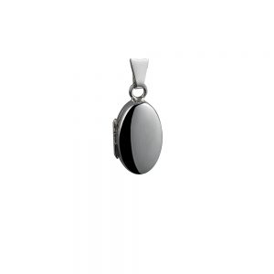 Silver 18x11mm oval plain Locket