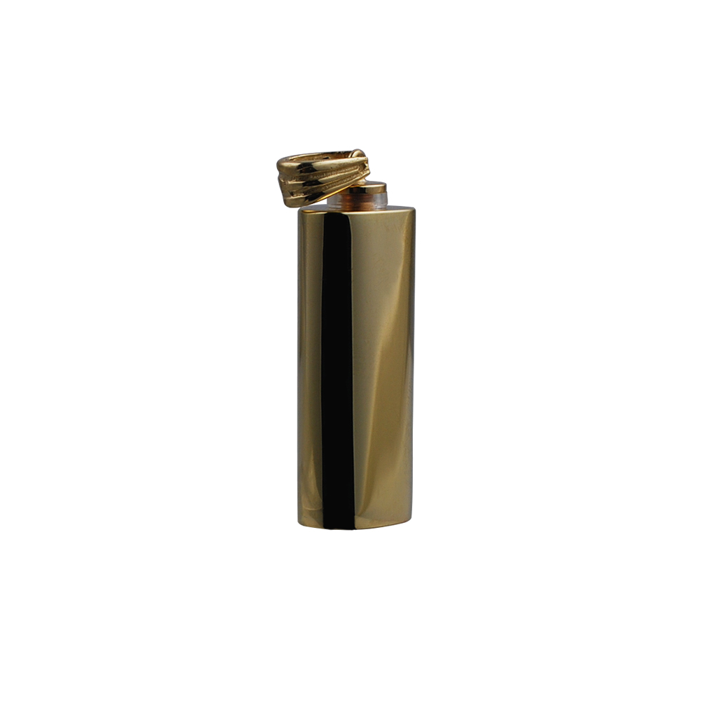 9ct Gold 33x13x10mm handmade plain oval Memorial Cylinder - Image 4