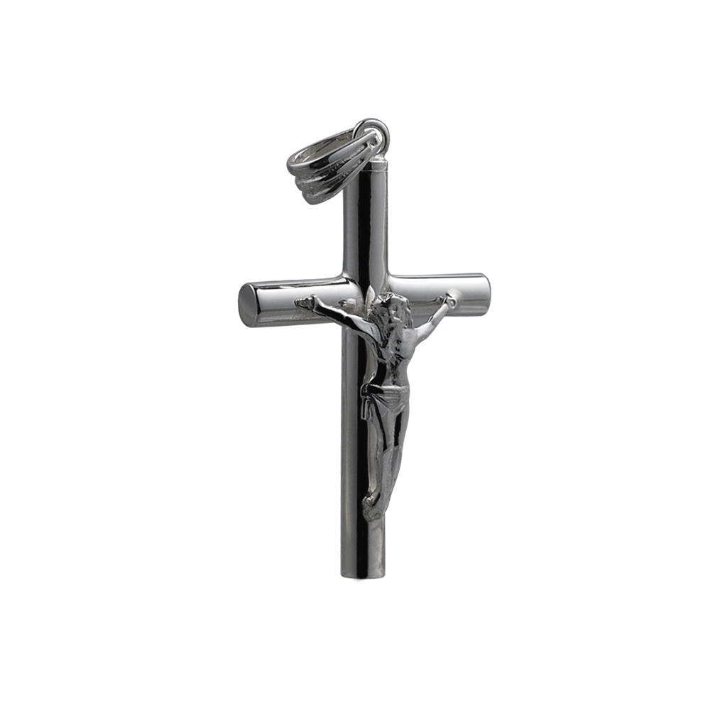Silver 40x25x4mm handmade Memorial Crucifix Cross - Image 4
