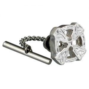 Silver 15mm Celtic Cross Tie Tack