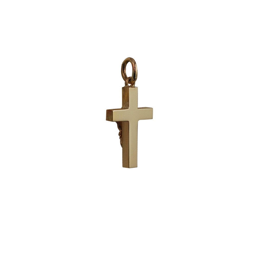 9ct Gold 20x13mm solid block Crucifix Cross - Image 2