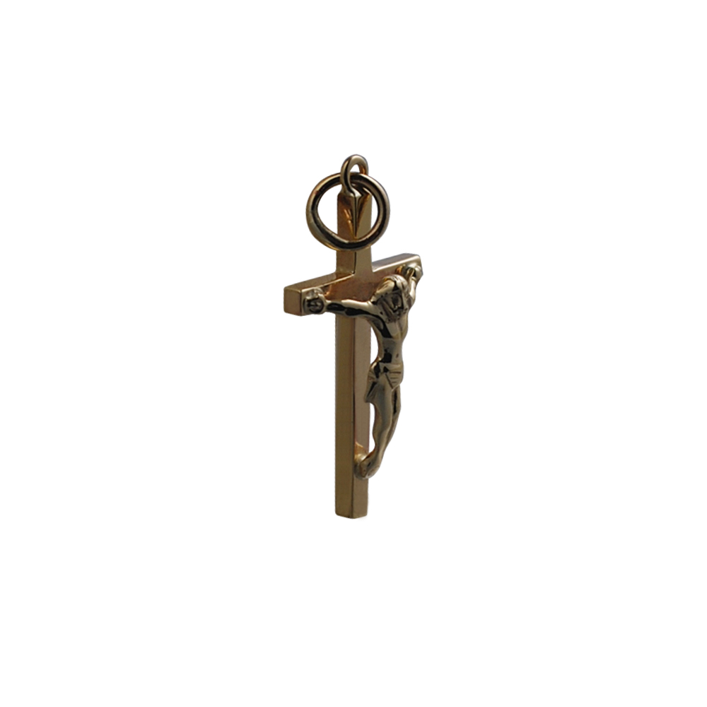 9ct Gold 25x14mm solid block Crucifix Cross - Image 3