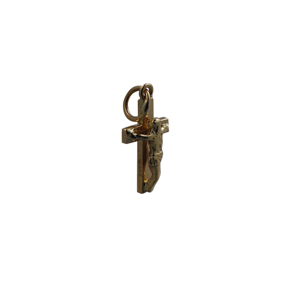 9ct Gold 17x10mm solid block Crucifix Cross - Image 3