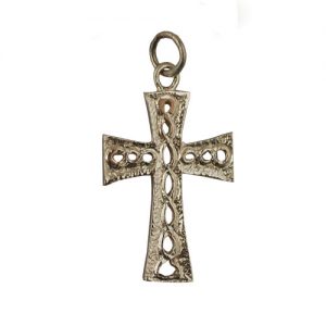 9ct Gold 24x17mm knot embossed Celtic Cross