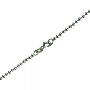 Silver Bead Chain Necklace