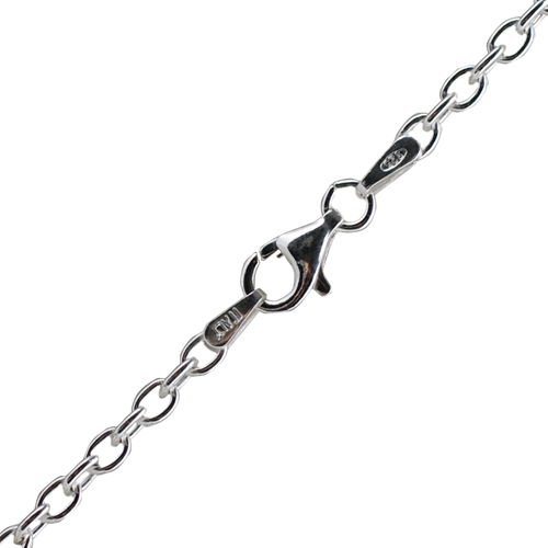 Silver 35x24mm hand engraved Celtic Cross on a bail loop with a 2.5mm wide cable Chain 20 inches - Image 6