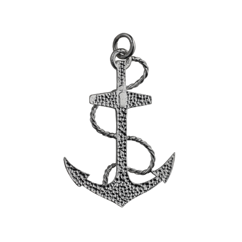 Silver 36x30mm Anchor Pendant - Image 2