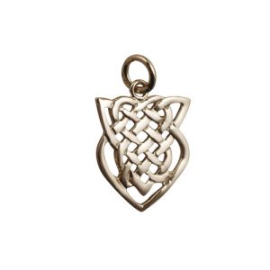 9ct Gold 20x17mm celtic knot design Pendant