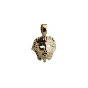9ct Gold 16x15mm Egyptian Mask Pendant