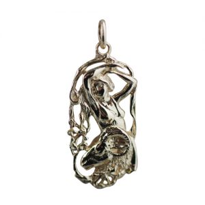 9ct Gold 33x17mm Aries Zodiac Pendant