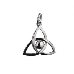 Silver 18x20mm Trinity knot Pendant or Charm