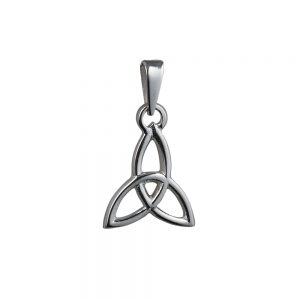 Silver 25x23mm Trinity Knot Pendant on a bail loop