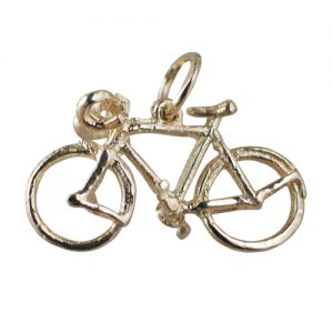 9ct Gold 13x22mm Bicycle Pendant or Charm