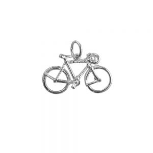 Silver Bicycle Pendants & Charms
