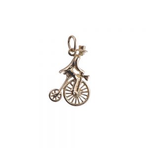 Gold Bicycle Pendants & Charms