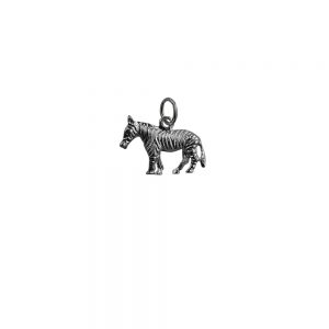 Silver Zebra Pendants & Charms