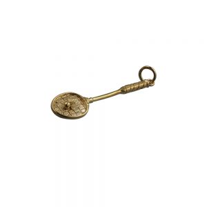 Gold Badminton Pendants & Charms
