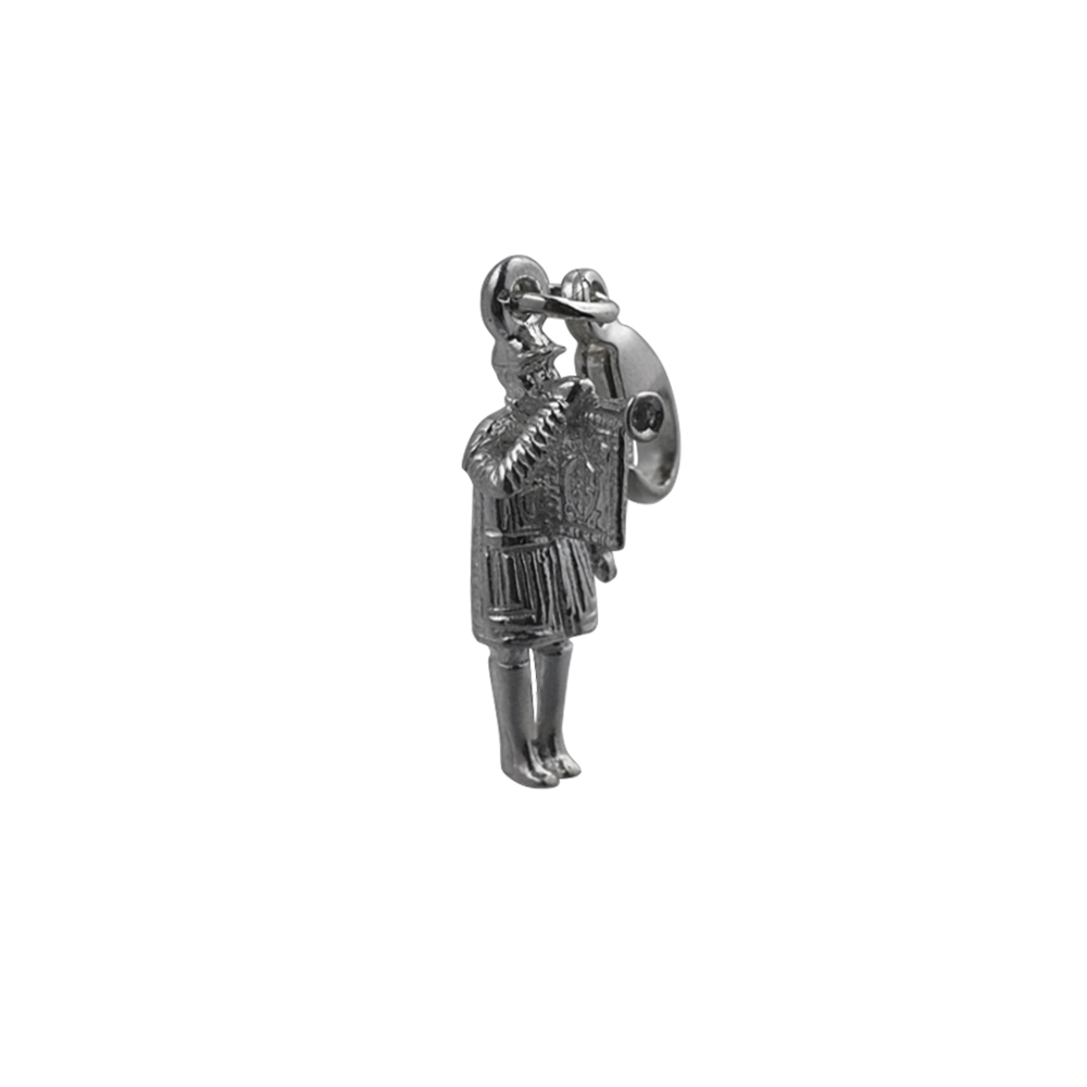 Silver 16x7mm Herald with Trumpet Charm on a lobster trigger - Image 2