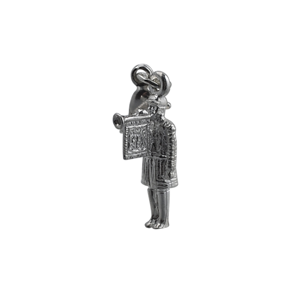 Silver 16x7mm Herald with Trumpet Charm on a lobster trigger - Image 3