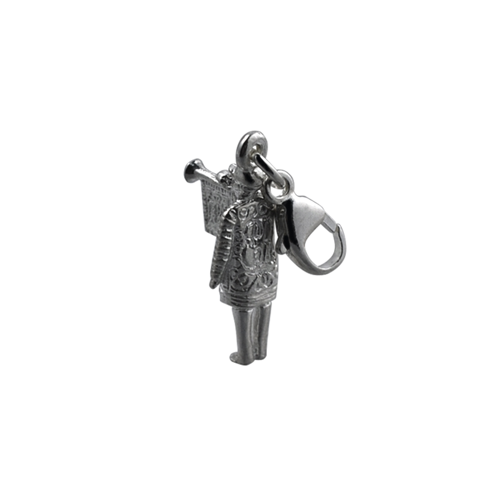 Silver 16x7mm Herald with Trumpet Charm on a lobster trigger - Image 4