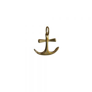 9ct Gold 16x18mm Anchor Pendant or Charm
