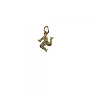 9ct Gold 13x13mm Isle of Man Legs Pendant or Charm