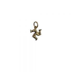 9ct Gold 12x12mm Isle of Man Legs Pendant or Charm