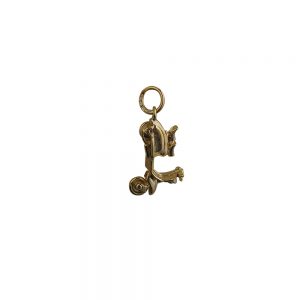 9ct Gold 17x12mm Scooter Pendant or Charm