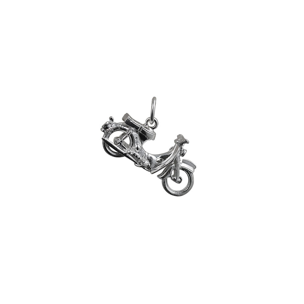 Silver 25x14mm Honda Motorbike Pendant or Charm