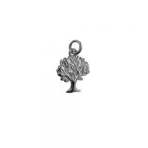 Silver 18x17mm Tree of Life Pendant or Charm