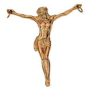 9ct Gold 56x54mm Corpus Christi figure Pendant