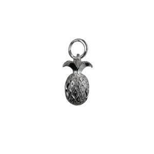 Silver 13x8mm Pineapple Pendant or Charm