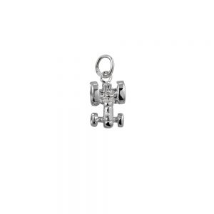 Silver 12x9mm Tractor Pendant or Charm