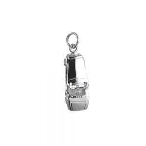 Silver 23x10mm vintage Sports Car Pendant or Charm