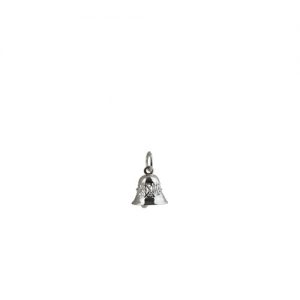 Silver 10x11mm moveable Ringing Bell Pendant or Charm