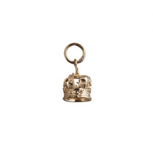 9ct Gold 9x8mm Royal Crown Pendant or Charm