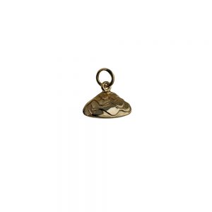 9ct Gold 7x14mm Oyster Shell Pendant or Charm
