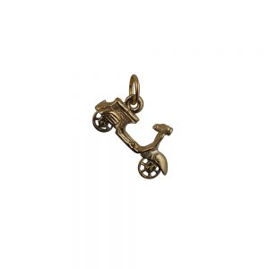 9ct Gold 11x20mm Scooter Pendant or Charm